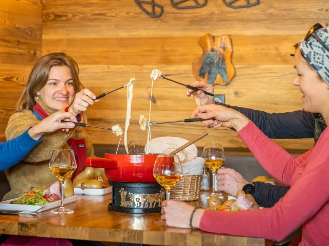 Fondue au restaurant L'Ourson
