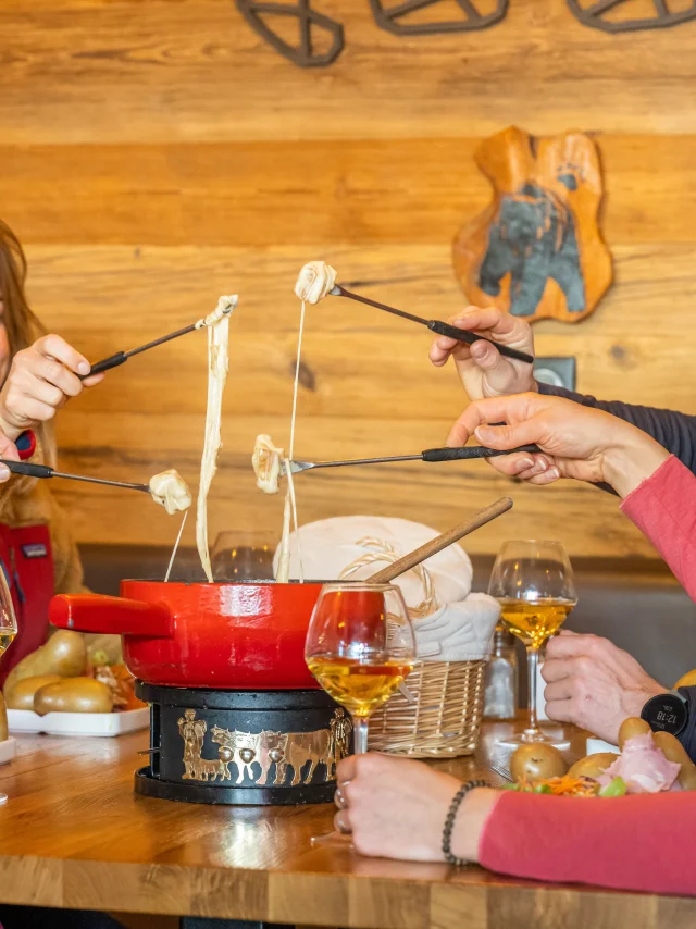 Fondue au restaurant L'Ourson