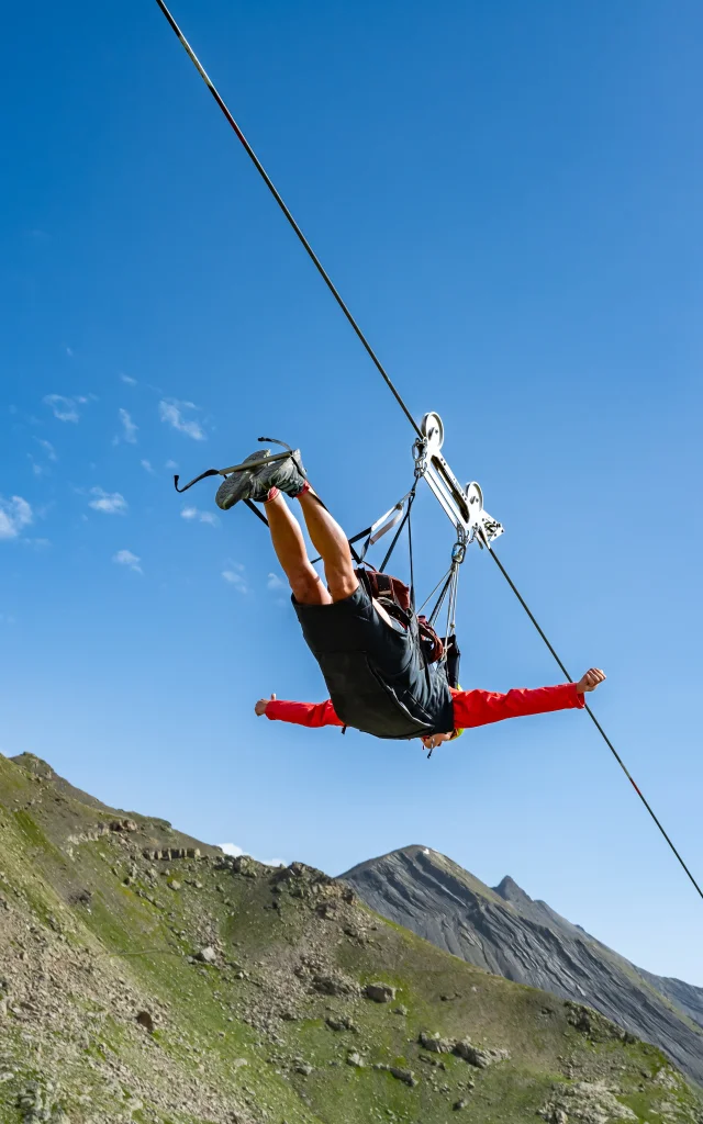 Tiroolse traverse in de zomer