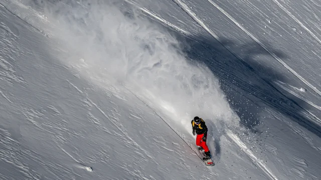 Powder skiing