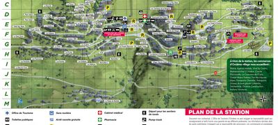 Plan de la station d'Orcières Merlette 1850