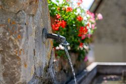 Dolphin head fountain (© Gilles Baron)