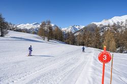 Piste Croix du Louret à Serre-Eyraud (© Gilles Baron)