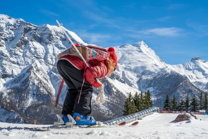 Cartable à la neige - © Gilles Baron