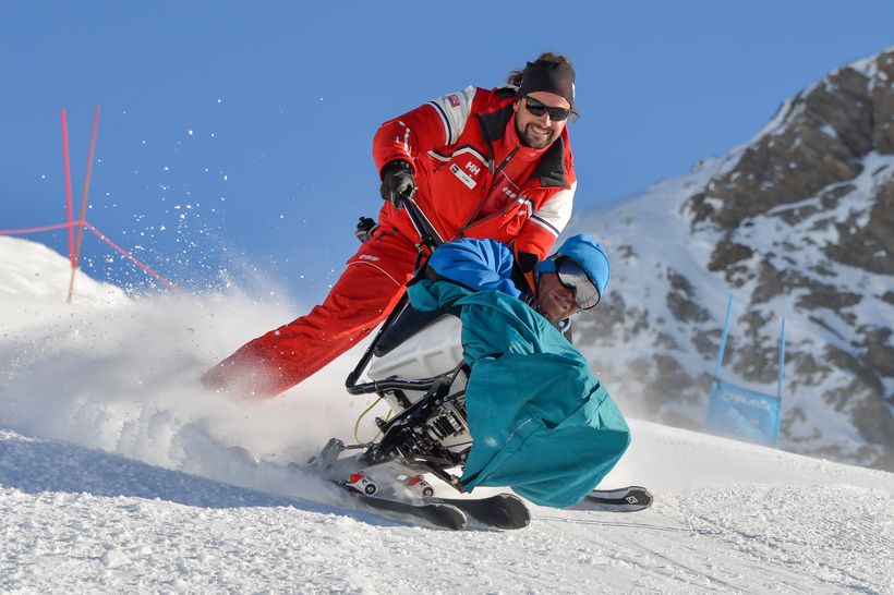 Handi ski avec l'ESF - © ESF Orcières