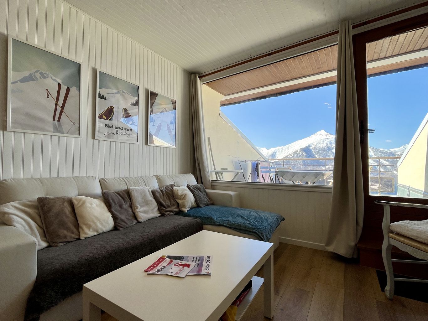 Appartement 2 pièces cabine 6 personnes Bellevue E58_Orcières - © Martin