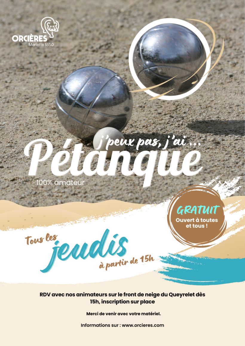 Tournoi de pétanque et de molkky !_Orcières