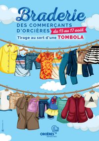 Braderie des commerçants d'Orcières été 2025 - © Association des commerçants / FI