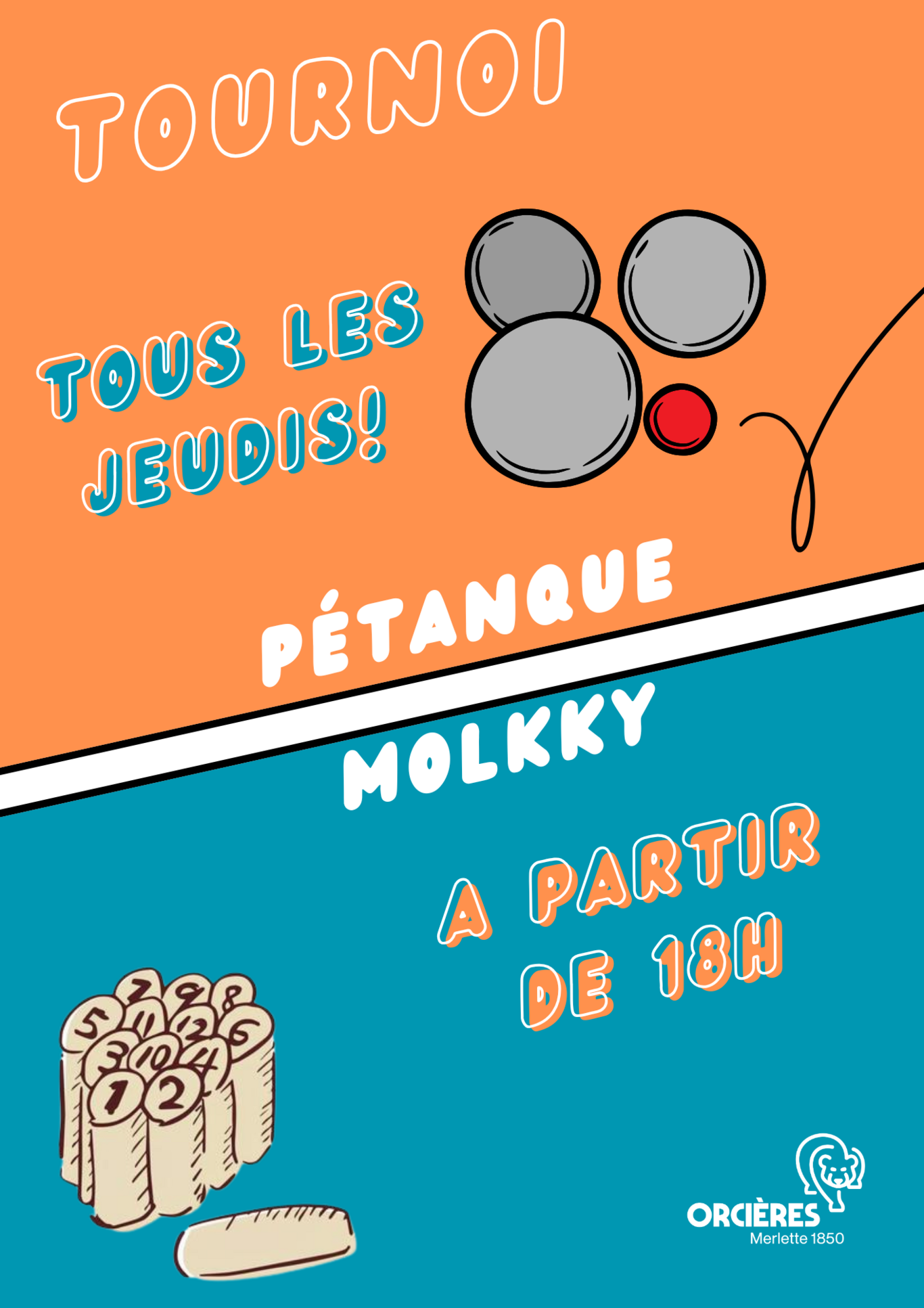 Tournoi de pétanque et de molkky !_Orcières