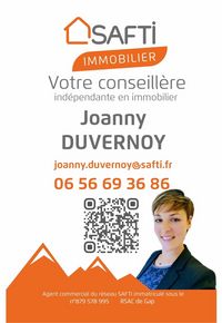 SAFTI Immobilier - Joanny Duvernoy Conseillère Indépendante en Immobilier - © Joanny Duvernoy