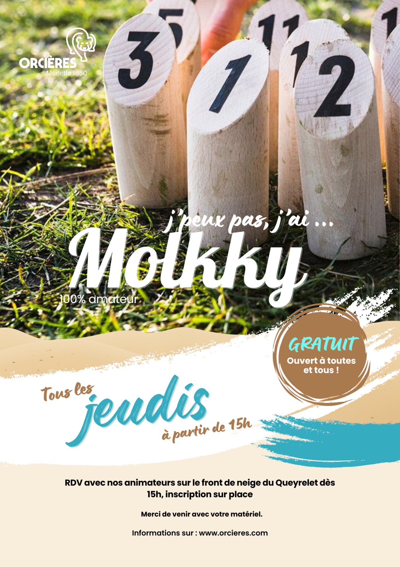 Tournoi de pétanque et de molkky !_Orcières