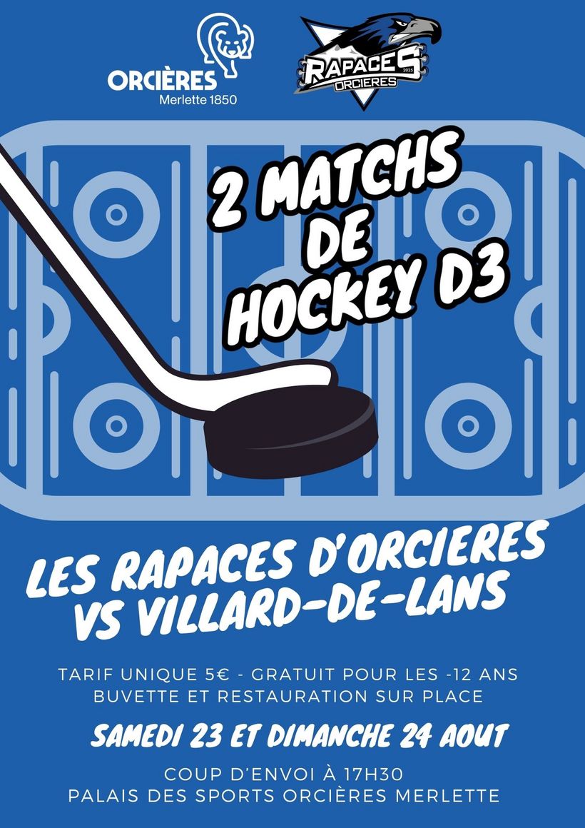 Match de hockey D3 : Orcières vs VIllard de Lans_Orcières - © OT Orcières