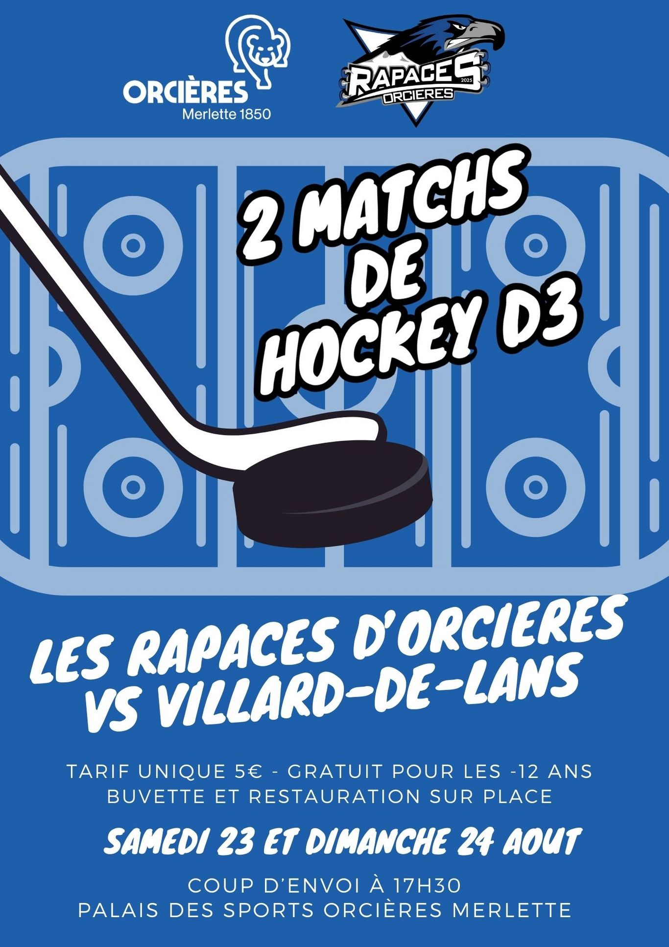 Match de hockey D3 : Orcières vs VIllard de Lans_Orcières - © OT Orcières
