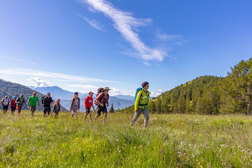 Randonnée avec les accompagnateurs en montagne - © Xavier Mordefroid