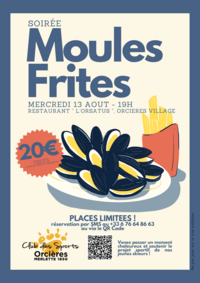 Soirée moules-frites du Ski Club !_Orcières