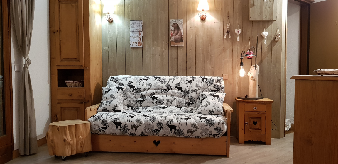 Couchage dans le séjour - © M. REVERDIAU