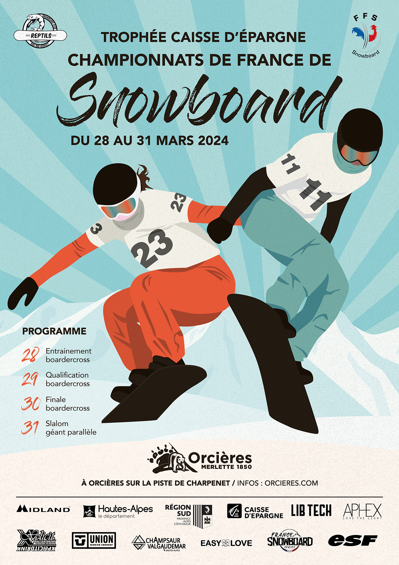 Championnats de France Snowboard 2024 à Orcières - © OTO