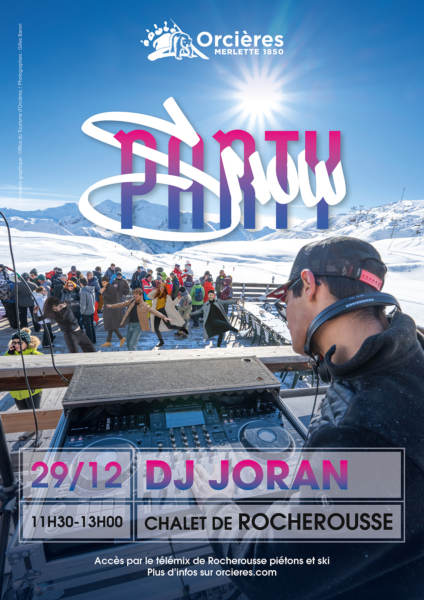 Affiche - Snow party DJ set - © OTO - Charley Tovagliari
