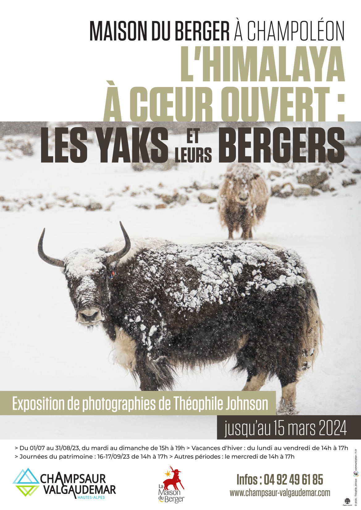 Exposition 'L'Himalaya à coeur ouvert : les yaks et leurs bergers', à la maison du berger Champoléon - © Service Culture et Patrimoine Champsaur Valgaudemar