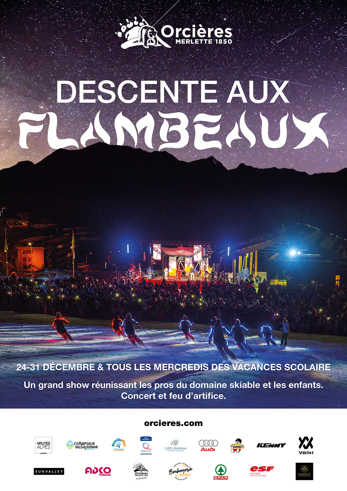 Affiche - Descente aux flambeaux - © OTO - Charley Tovagliari